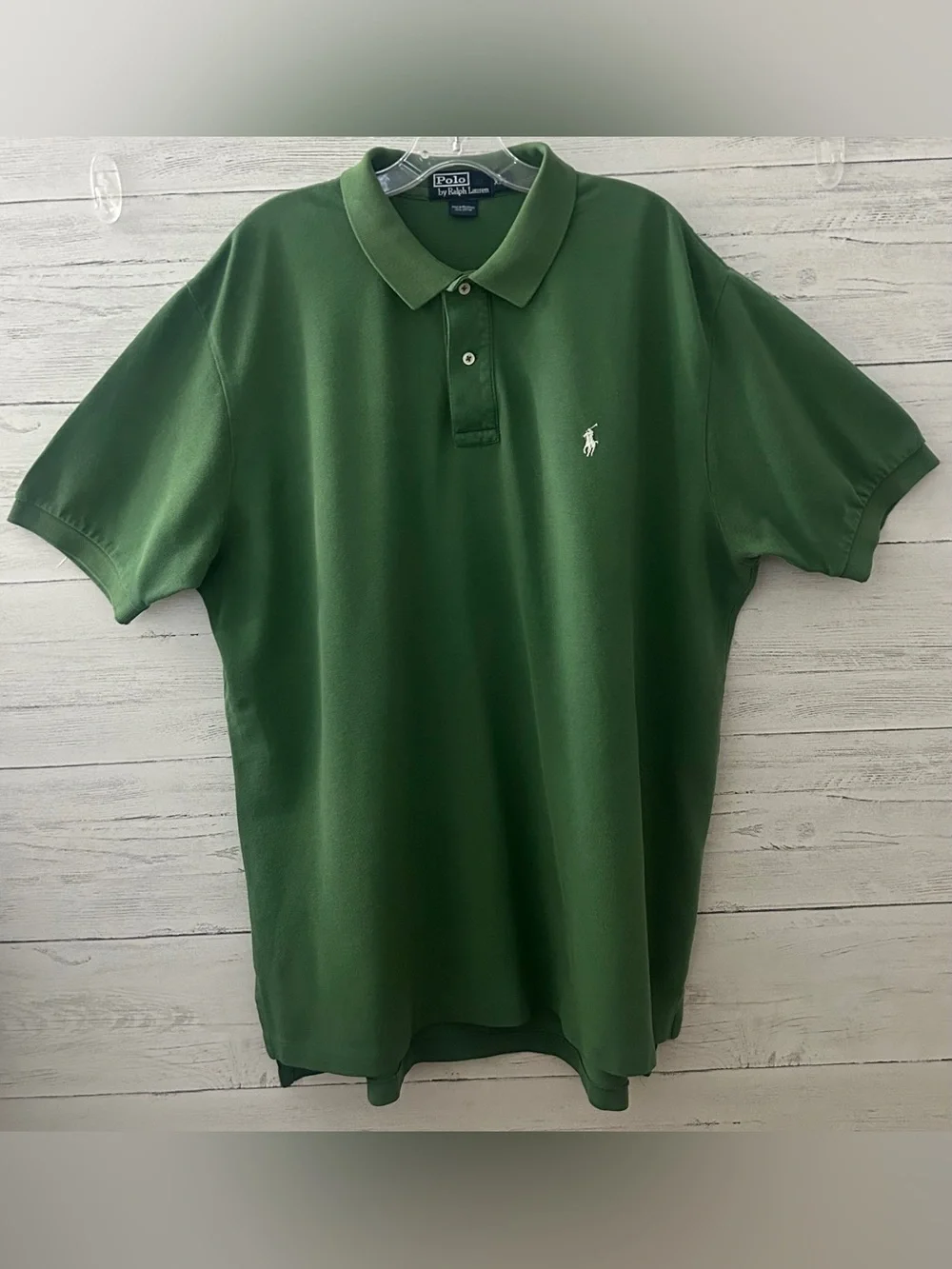 Polo Ralph Lauren Men’s Sz XXL Green Short Sleeve Polo w/ White Pony Logo